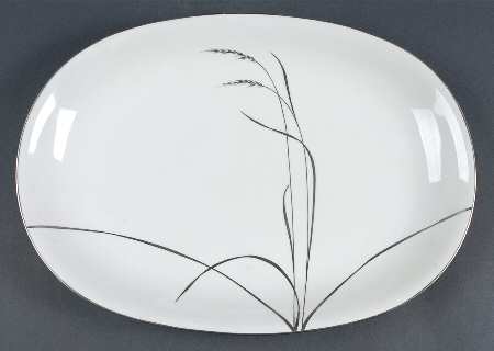 Platinum Wheat 14" Oval Serving Platter