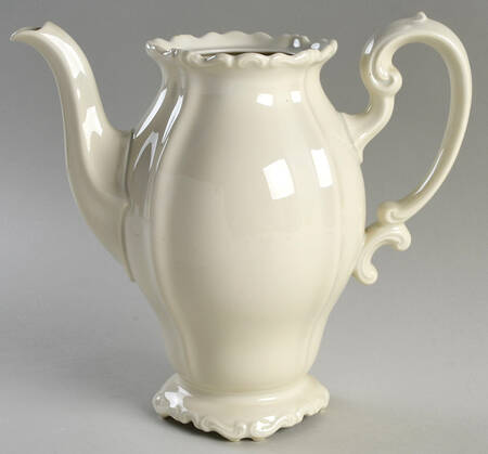 Pompadour Cream Coffee Pot No Lid