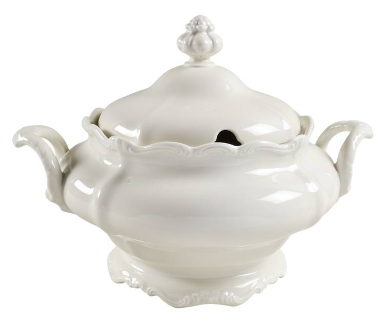 Pompadour Cream Tureen &  Lid
