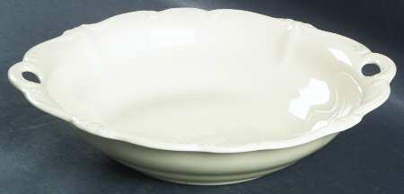 Pompadour Cream 10" Round Vegetable Bowl
