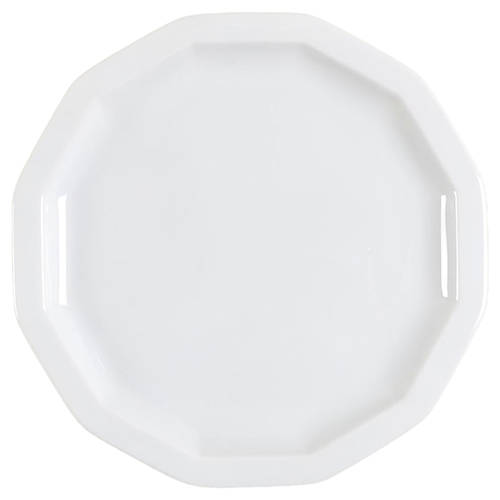 Polygon White Bread & Butter Plate