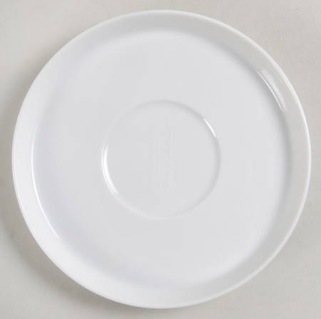 Polygon White Saucer for Flat Cup