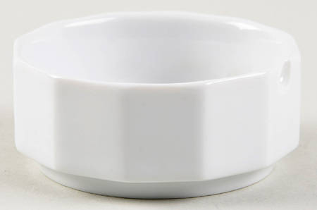Polygon White 2" Ashtray
