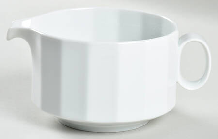 Polygon White Round Gravy Boat