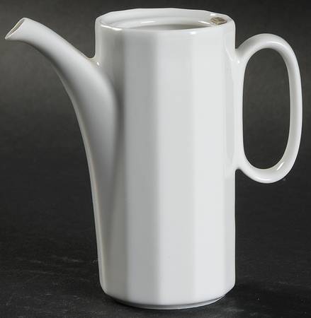 Polygon White Toy Coffee Pot No Lid