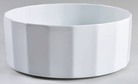 Polygon White 8" Round Vegetable Bowl