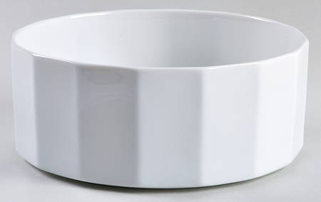 Polygon White 7" Round Vegetable Bowl