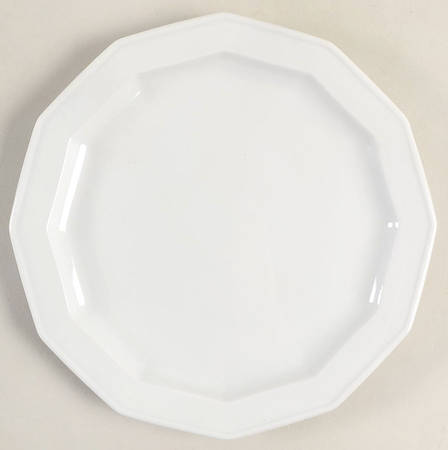 Polygon White Salad Plate