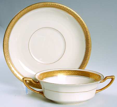 Premier Flat Cream Soup Bowl & Saucer Set