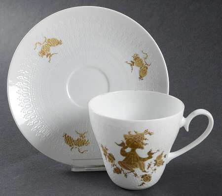 Primavera Flat Cup & Saucer Set