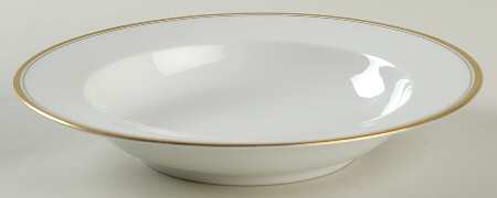 Princess Gold (White Body) Rim Soup Bowl