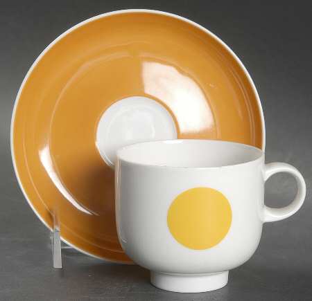 Punctal Footed Cup & Saucer Set