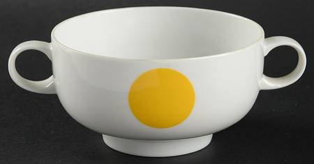 Punctal Footed Cream Soup Bowl