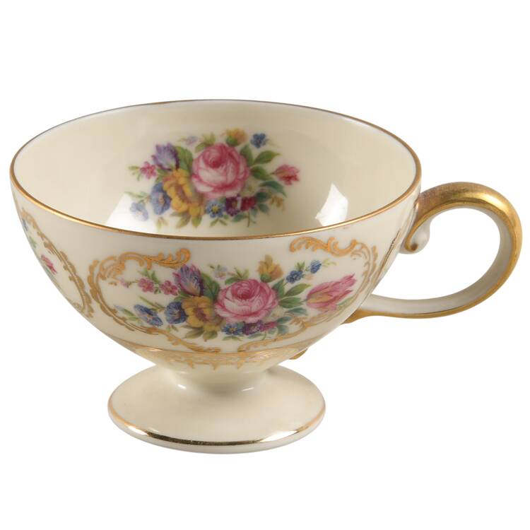 Queen's Bouquet Footed Demitasse Cup