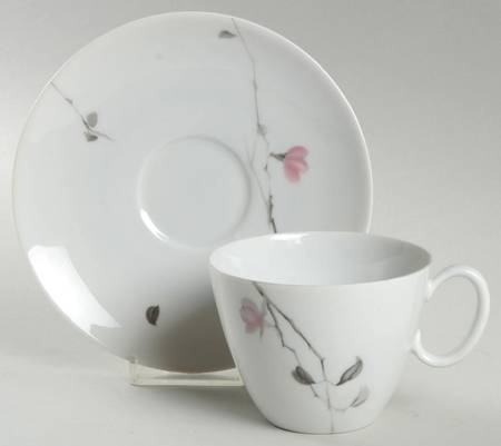 Quince (Rhythm Shape) Flat Cup & Saucer Set