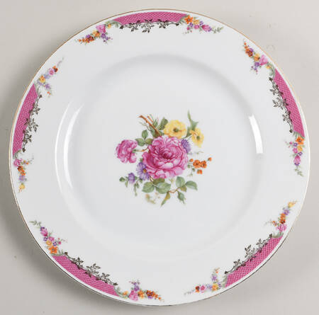 Queen's Rose (No Inner Gold Band) Large Dinner Plate by Rosenthal - Continental