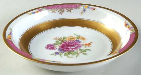 Queen's Rose (Wide Gold Inner Band) Rim Soup Bowl