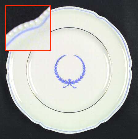 R104 (Blue Wreath, Ivory) by Rosenthal - Continental