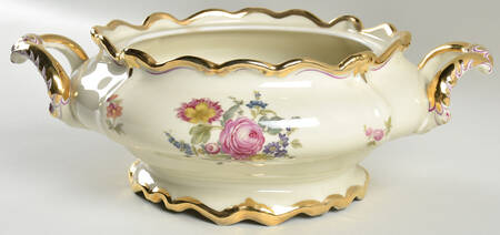 R14 (Pompadour Shape) Round Vegetable No Lid