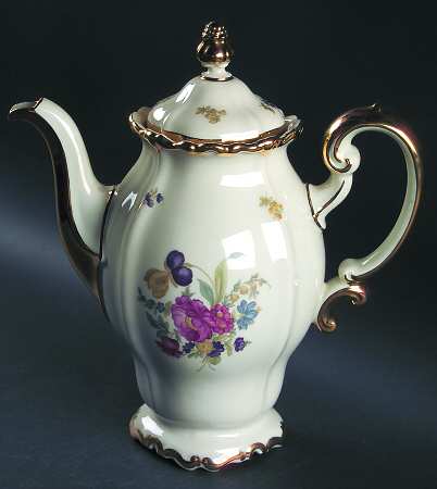 R14 (Pompadour Shape) Coffee Pot & Lid