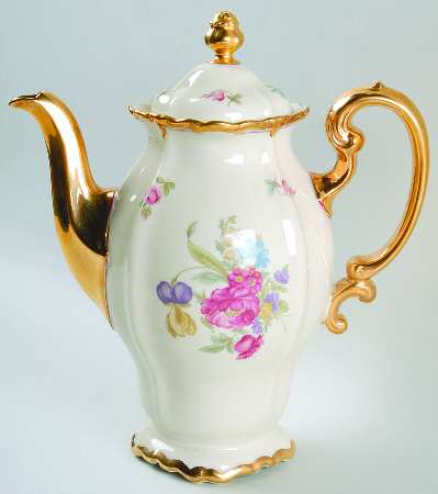 R14 (Pompadour Shape) Small Coffee Pot & Lid