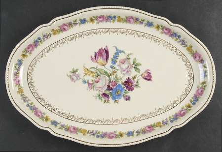 R163 15" Oval Serving Platter