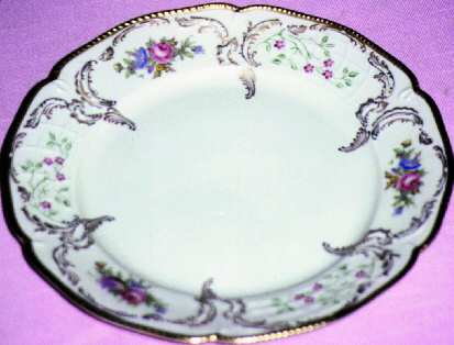 3417 (Gold Scrolls & Trim) Salad Plate