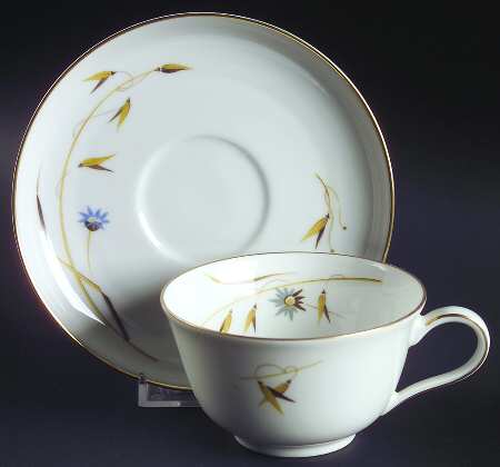 3635 (White, Winifred) Footed Cup & Saucer Set