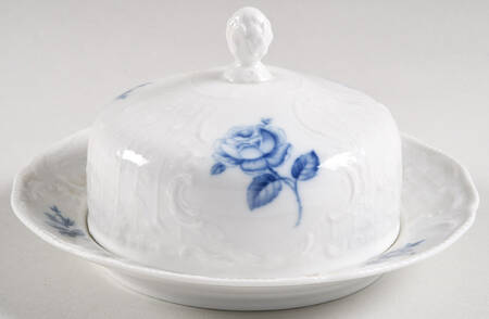 Sansoucci Blue Rose Round Covered Butter