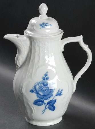 Sansoucci Blue Rose Coffee Pot & Lid