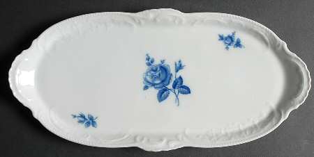 Sansoucci Blue Rose Large Sandwich Tray
