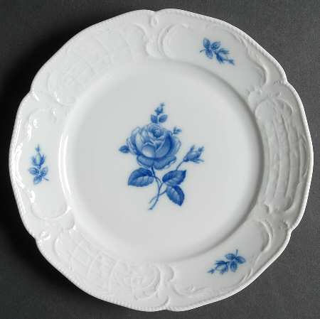 Sansoucci Blue Rose Salad Plate