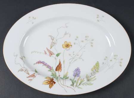 3656 (White) 12" Oval Serving Platter
