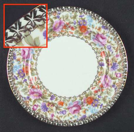 Garden Caprice (Smooth Edge) Salad Plate