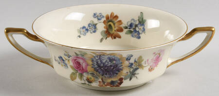 Gardenia Flat Cream Soup Bowl