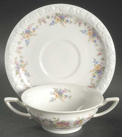R56 Flat Cream Soup Bowl & Saucer Set