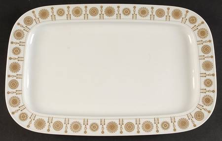 Golden Suns 15" Rectangular Serving Platter