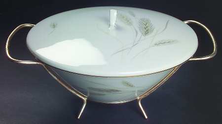 Regina Gold Round Covered Vegetable-Uses RV9 As Base W/Mtl Std