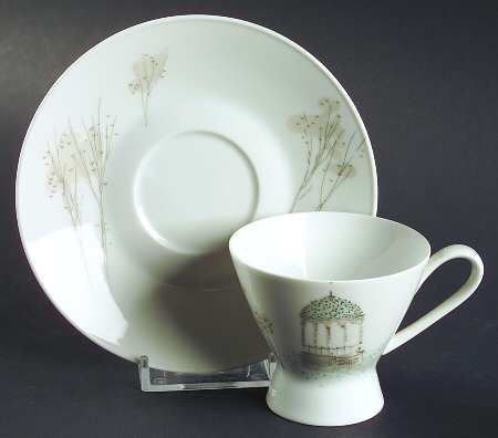 Rendezvous Footed Demitasse Cup & Saucer Set