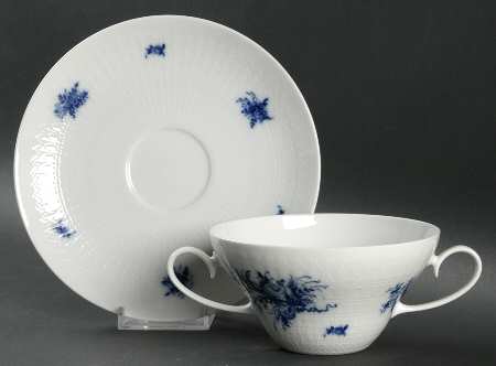 Rhapsody Flat Cream Soup Bowl & Saucer Set