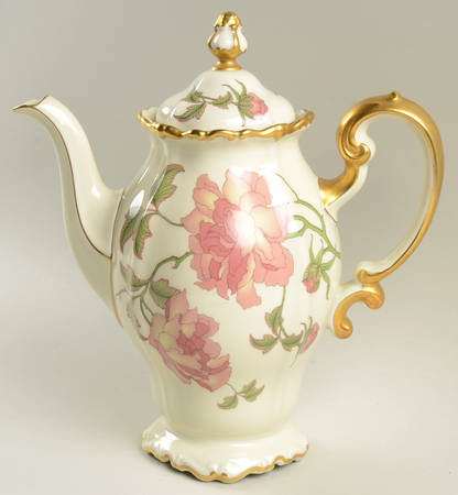 Rigoletto (Pompadour, Gold) Coffee Pot & Lid