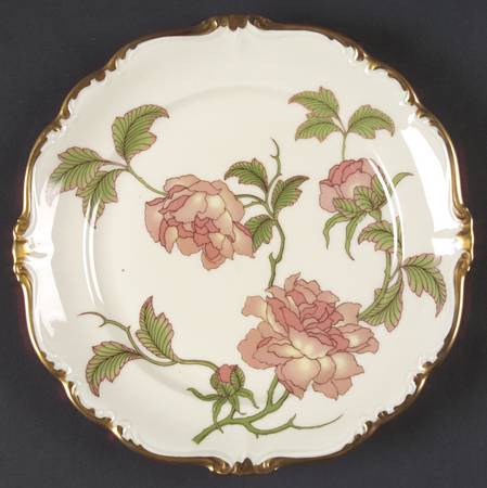 Rigoletto (Pompadour, Gold) Salad Plate