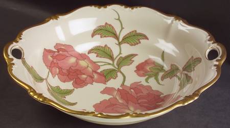 Rigoletto (Pompadour, Gold) 11" Round Vegetable Bowl