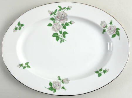Romance (Winifred Shape) 14" Oval Serving Platter