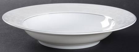 Royal Platinum Rim Soup Bowl