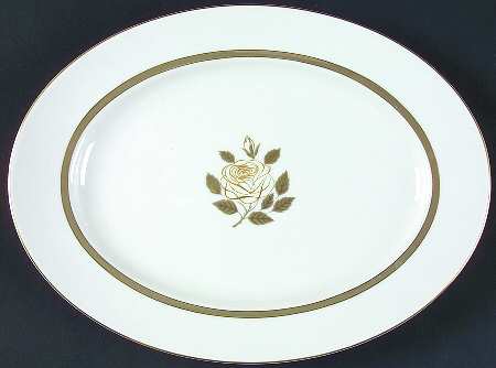 Rosenthal Rose 12" Oval Serving Platter