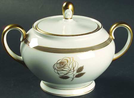 Rosenthal Rose Sugar Bowl & Lid