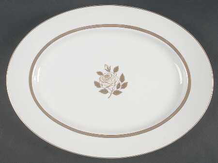 Rosenthal Rose 14" Oval Serving Platter