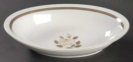 Rosenthal Rose 10" Oval Vegetable Bowl