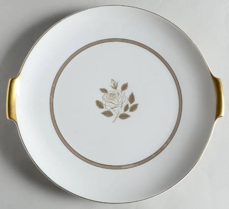 Rosenthal Rose Handled Cake Plate